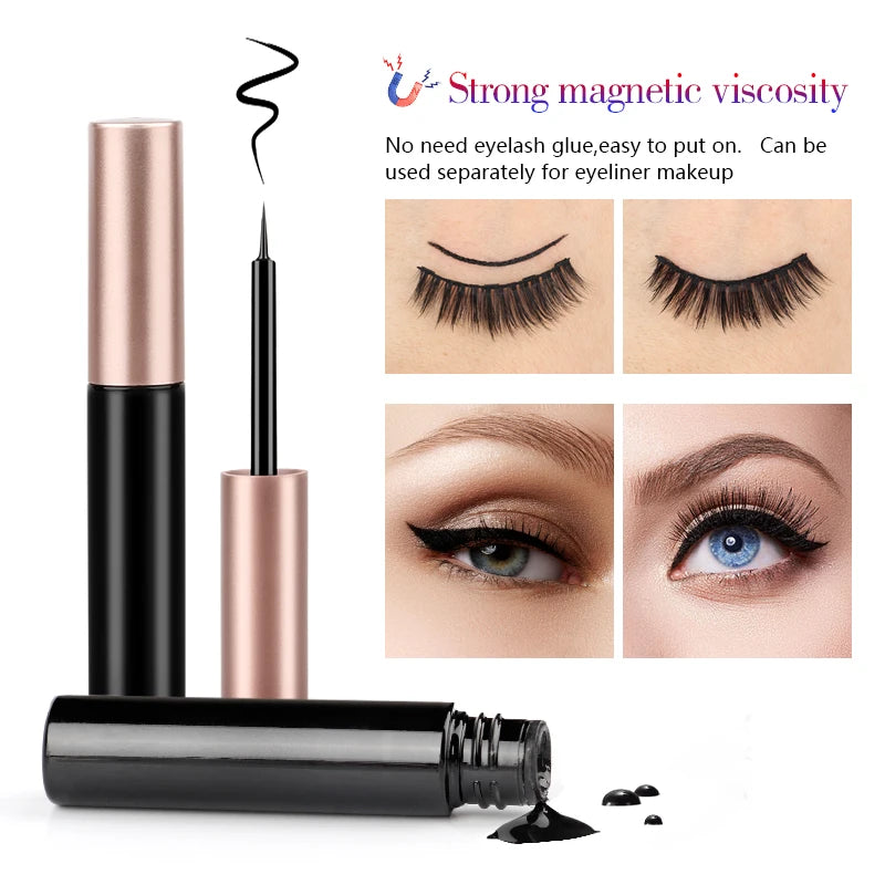 2/3/4 Pairs Magnetic Eyelashes Set