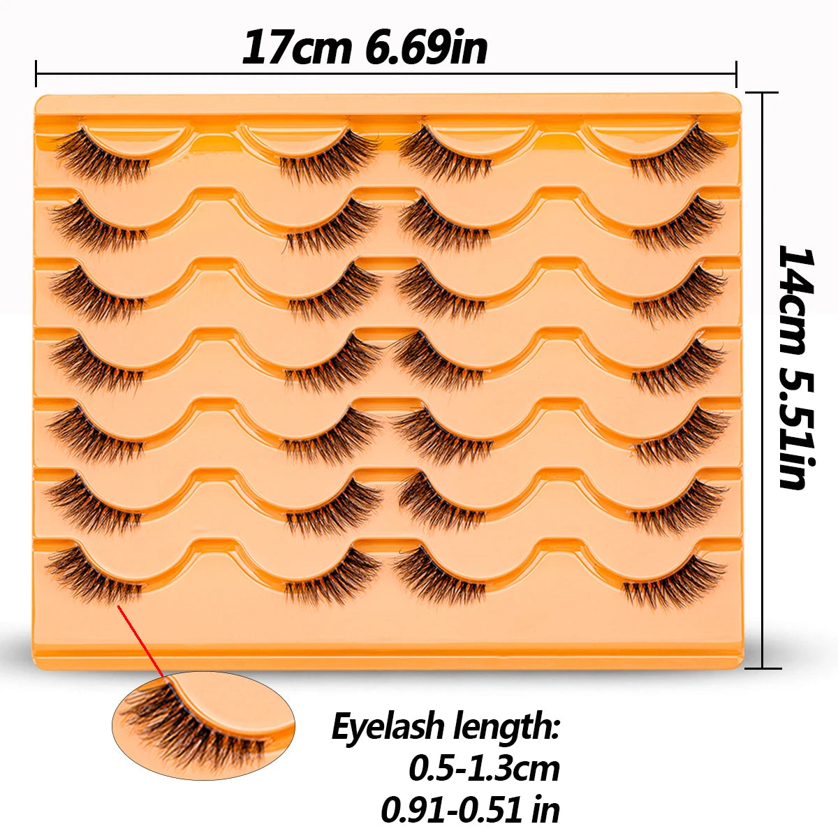 14 Pairs Half Eeye Lashes