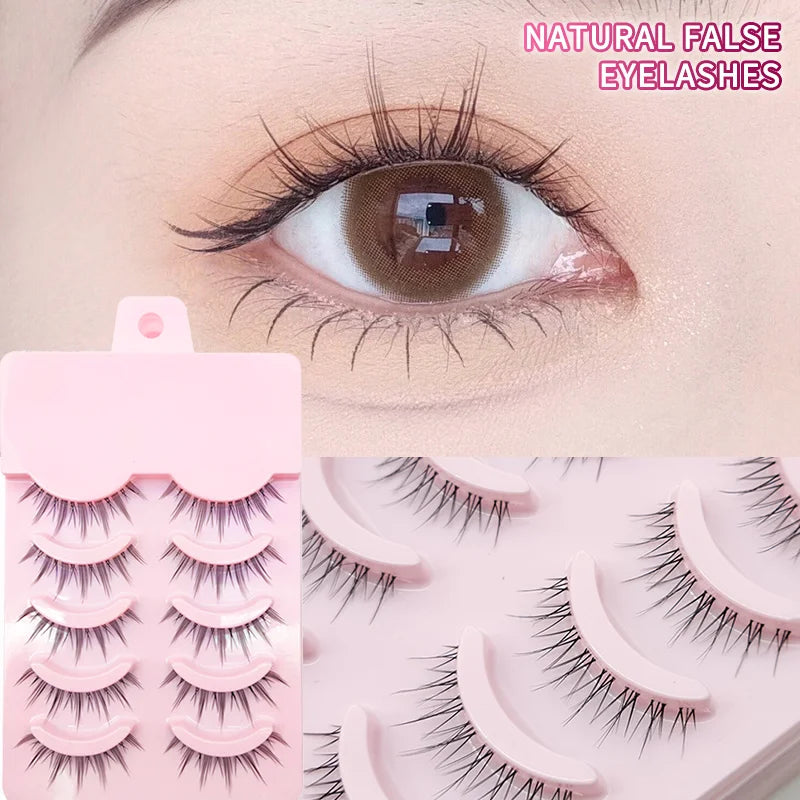 5 Pairs Anime Cosplay Faux Mink Lashes